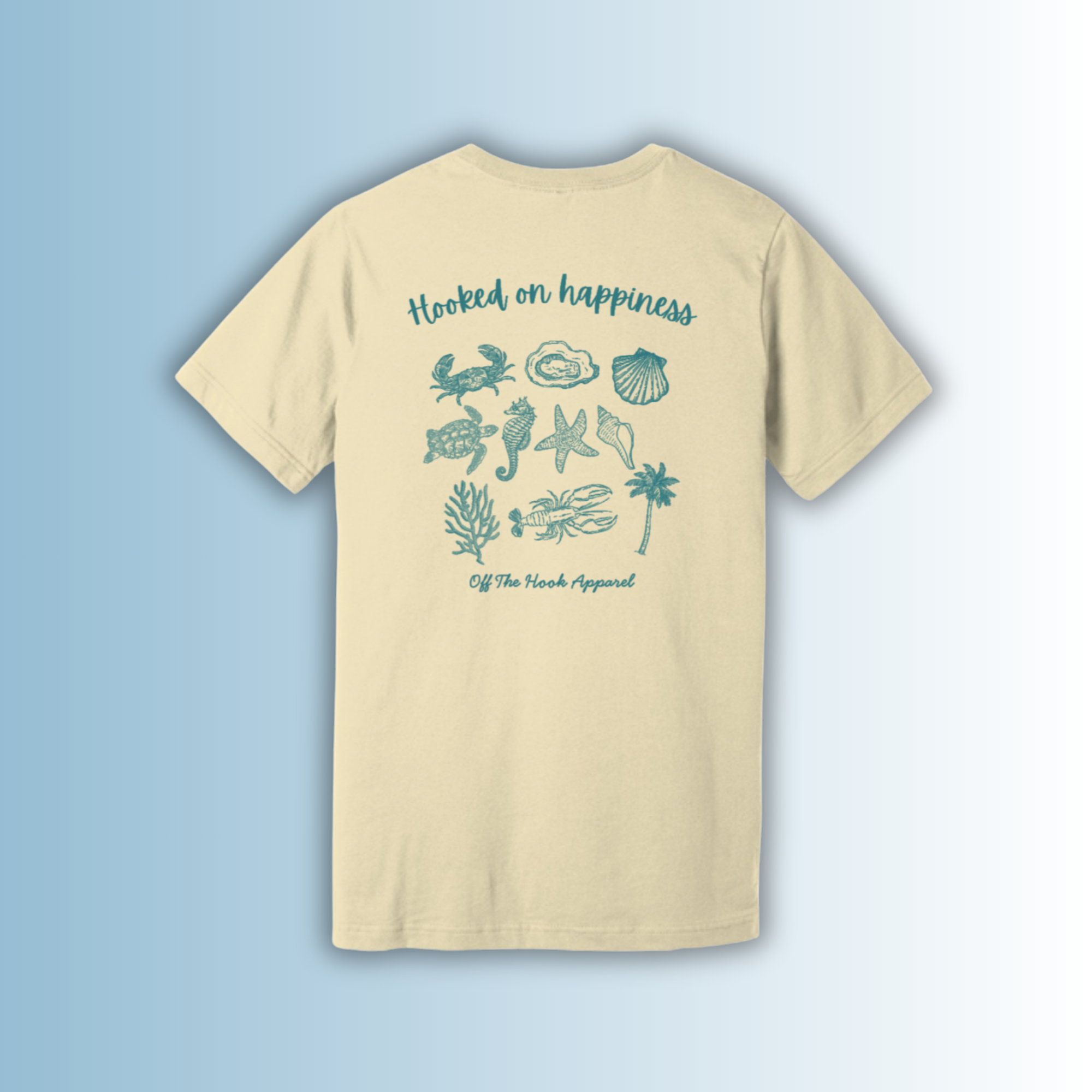 Hooked On Happiness OTH Sand Short-Sleeve T-Shirt
