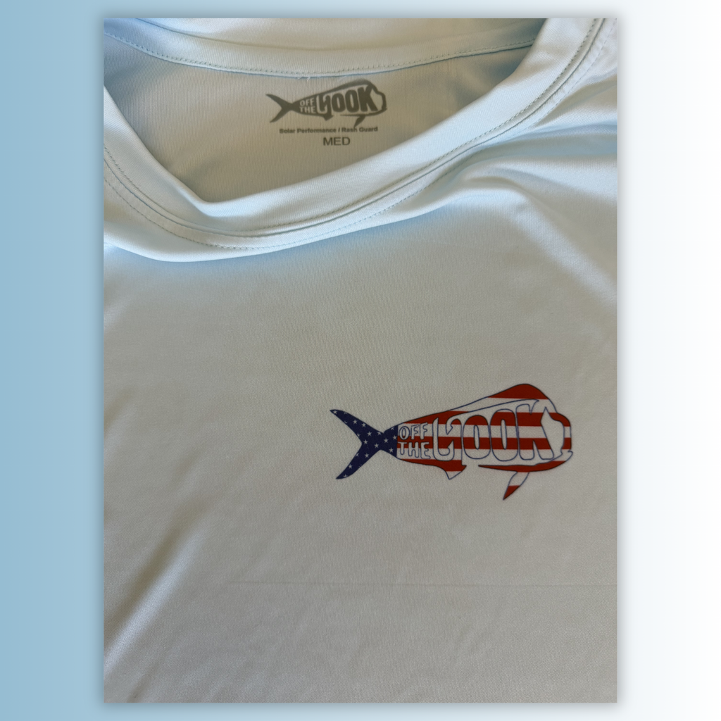 Off The Hook USA FL Fish Arctic Blue Long-Sleeve