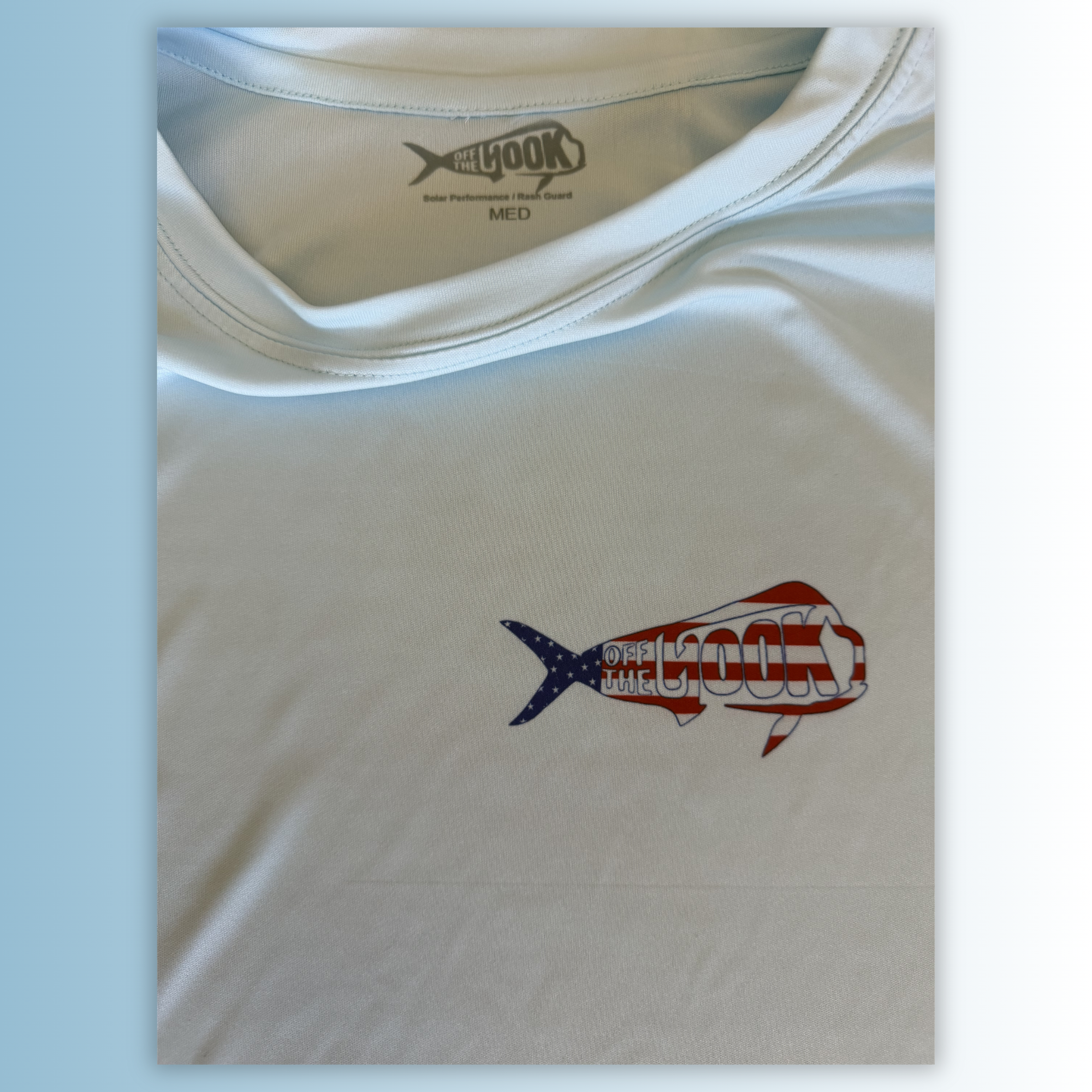 Off The Hook USA FL Fish Arctic Blue Long-Sleeve