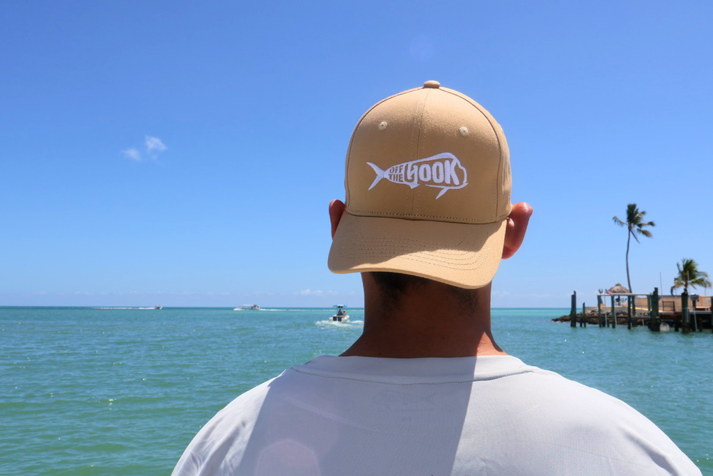 Off The Hook Classic Khaki Logo Hat