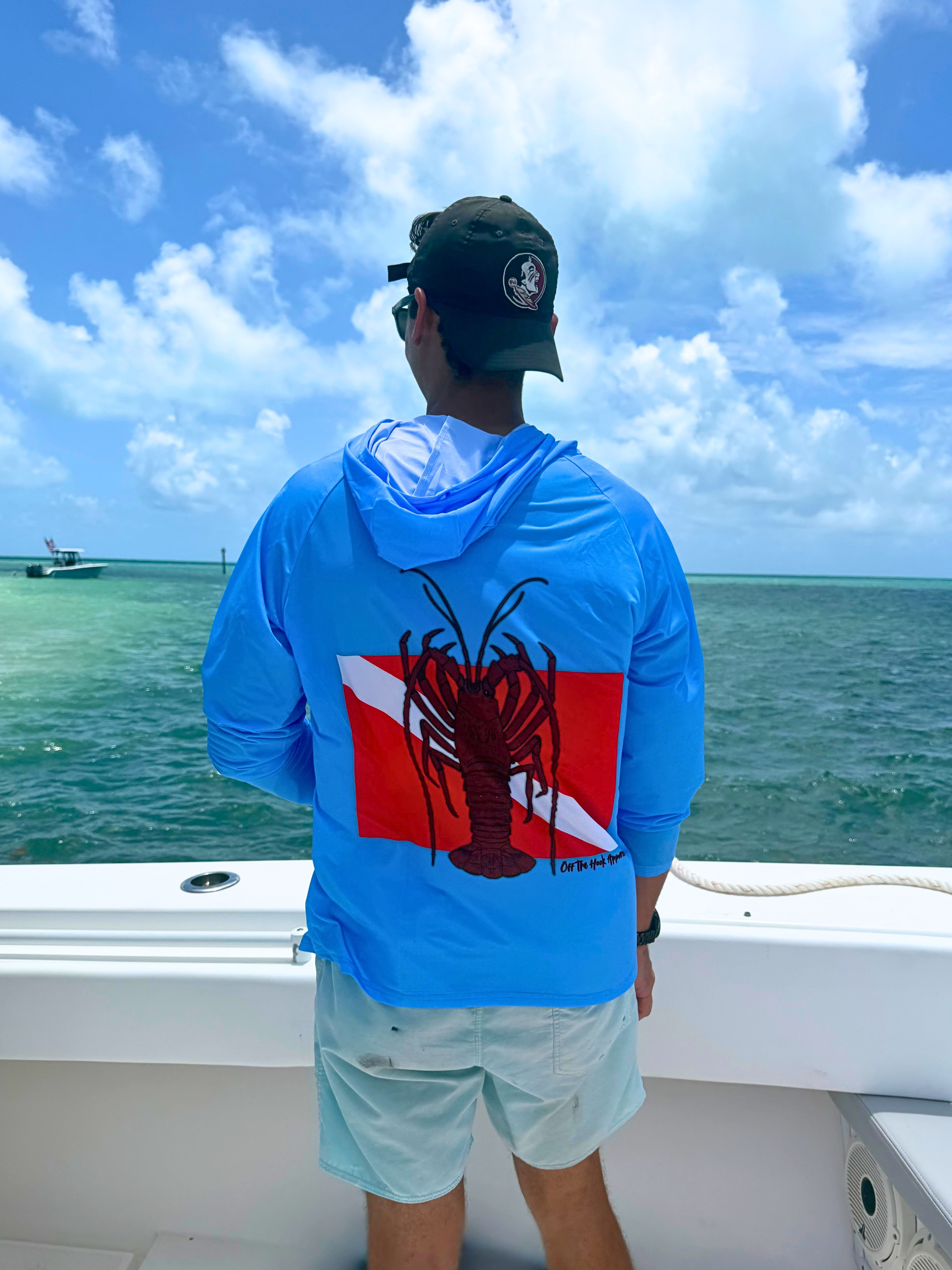 Off The Hook Lobster Dive Hooded Long Sleeve